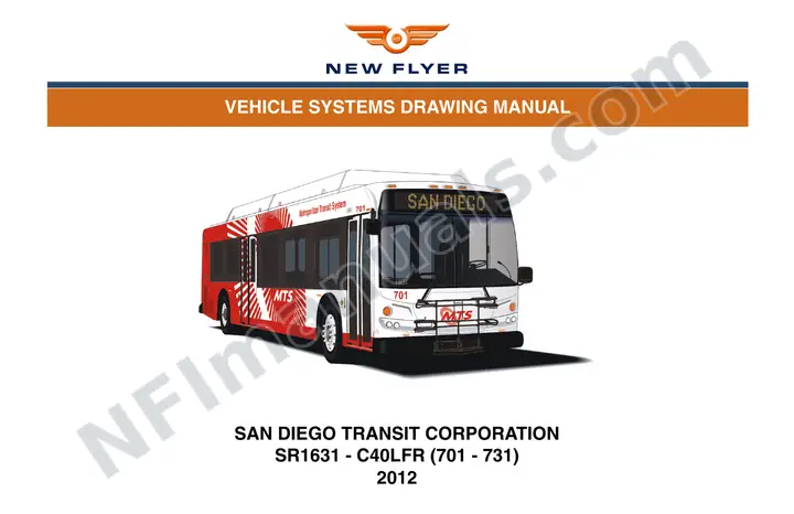 SR1631 Vehicle Systems Drawings, San Diego Transit Corporation first-page preview