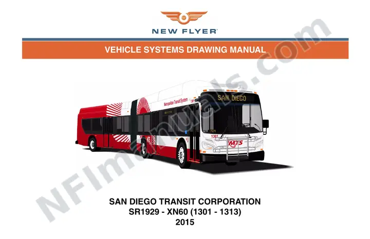 SR1929 Vehicle Systems Drawings, San Diego Transit Corporation first-page preview