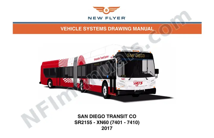 SR2155 Vehicle Systems Drawings, San Diego Transit Corporation first-page preview
