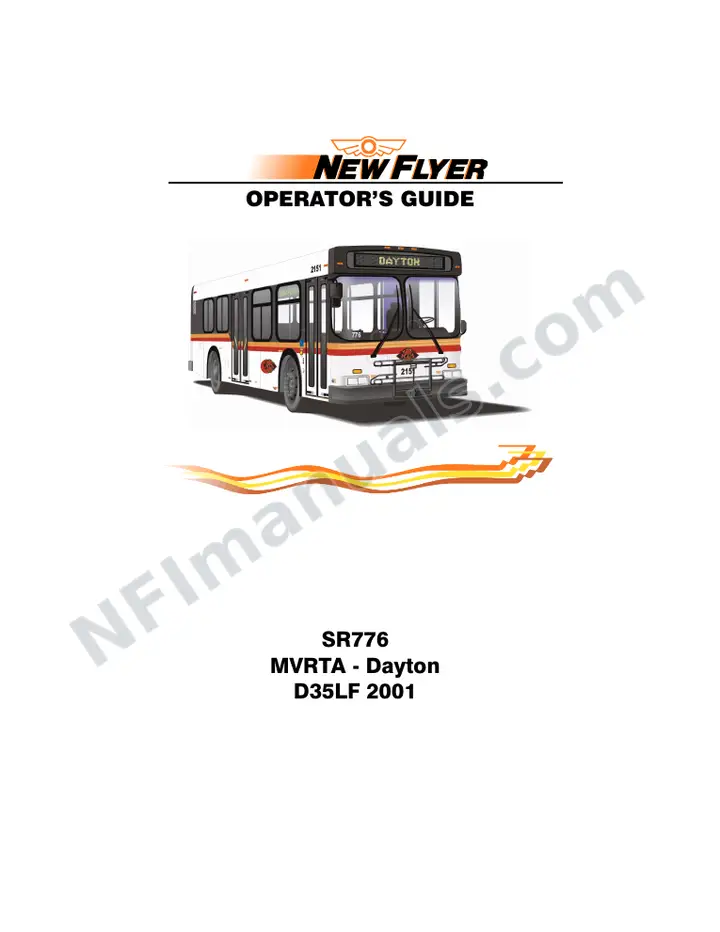 New Flyer D35LF Manual Package - MVRTA - Dayton included manual preview