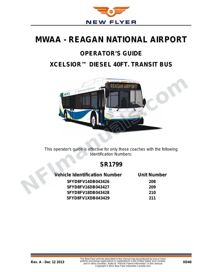 SR1799 Operator's Guide, MWAA - Reagan National Airport first-page preview