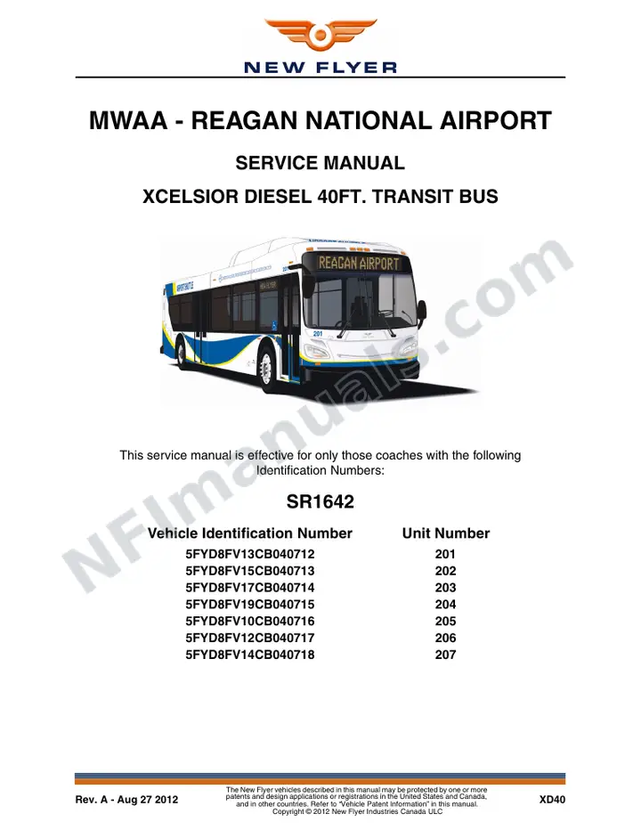 SR1642 Service Manual, MWAA - Reagan National Airport first-page preview
