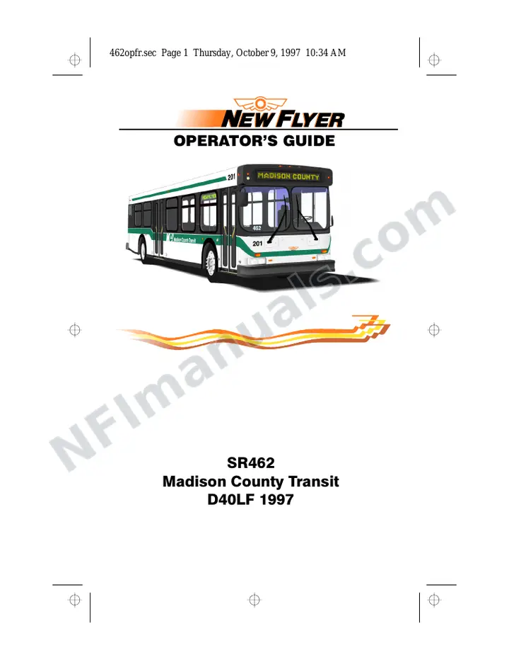 New Flyer D40LF Manual Package - Madison County Transit included manual preview