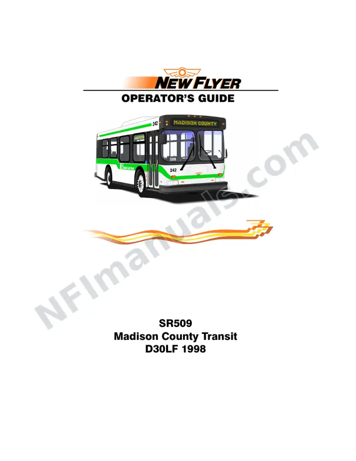 New Flyer D30LF Manual Package - Madison County Transit included manual preview
