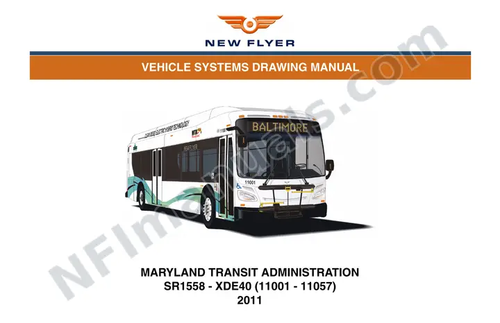 SR1558 Vehicle Systems Drawings, Maryland Transit Administration first-page preview