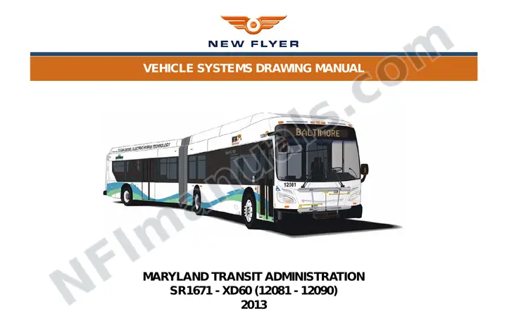 SR1671 Vehicle Systems Drawings, Maryland Transit Administration first-page preview