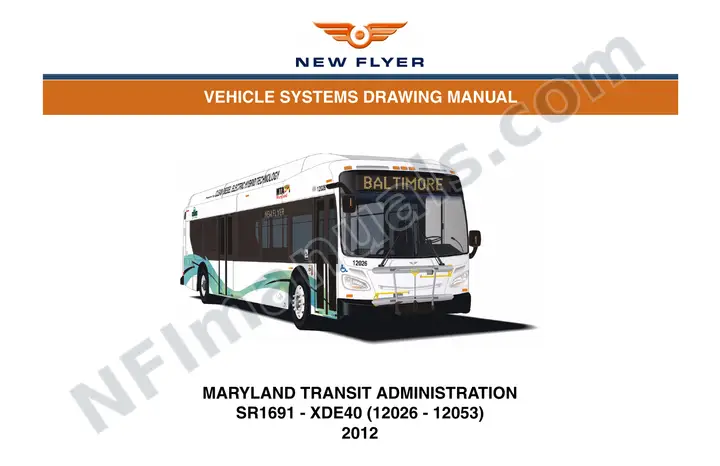 SR1691 Vehicle Systems Drawings, Maryland Transit Administration first-page preview