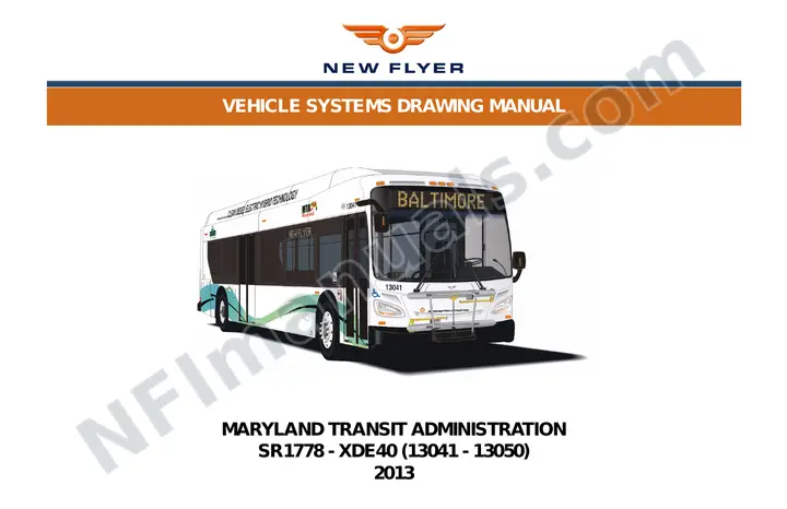 SR1778 Vehicle Systems Drawings, Maryland Transit Administration first-page preview