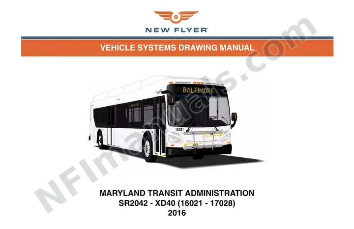 SR2042 Vehicle Systems Drawings, Maryland Transit Administration first-page preview