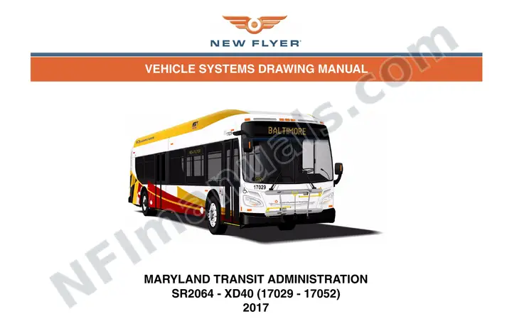 SR2064 Vehicle Systems Drawings, Maryland Transit Administration first-page preview
