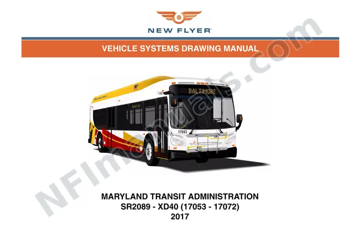 SR2089 Vehicle Systems Drawings, Maryland Transit Administration first-page preview