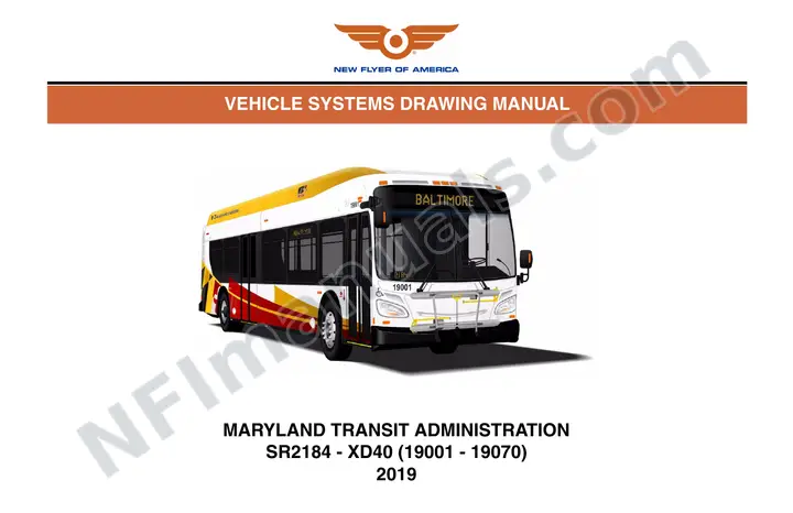 SR2184 Vehicle Systems Drawings, Maryland Transit Administration first-page preview