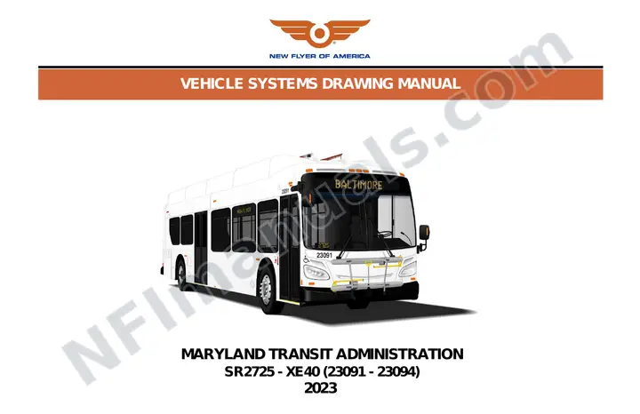 SR2725 Vehicle Systems Drawings, Maryland Transit Administration first-page preview