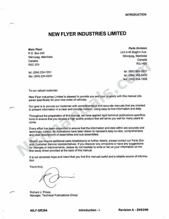 SR384 Service Manual, FLINT first-page preview