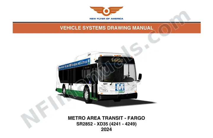 SR2852 Vehicle Systems Drawings, Metro Area Transit - Fargo first-page preview