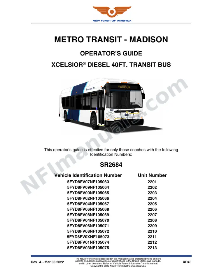 SR2684 Operator's Guide, Metro Transit - Madison first-page preview