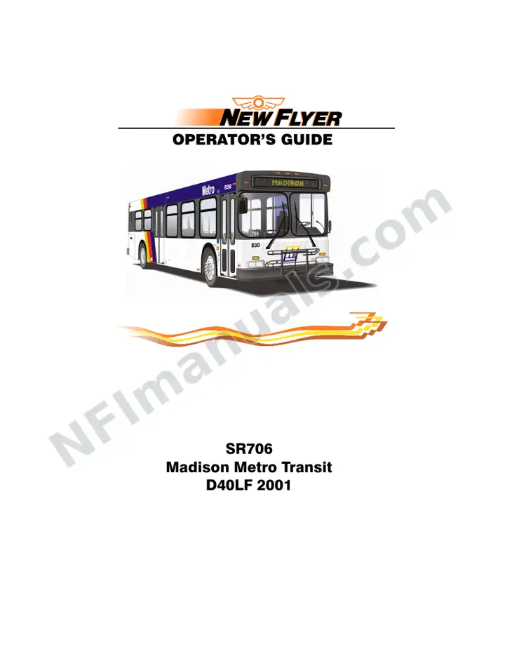 SR706 Operator's Guide, Madison Metro Transit first-page preview