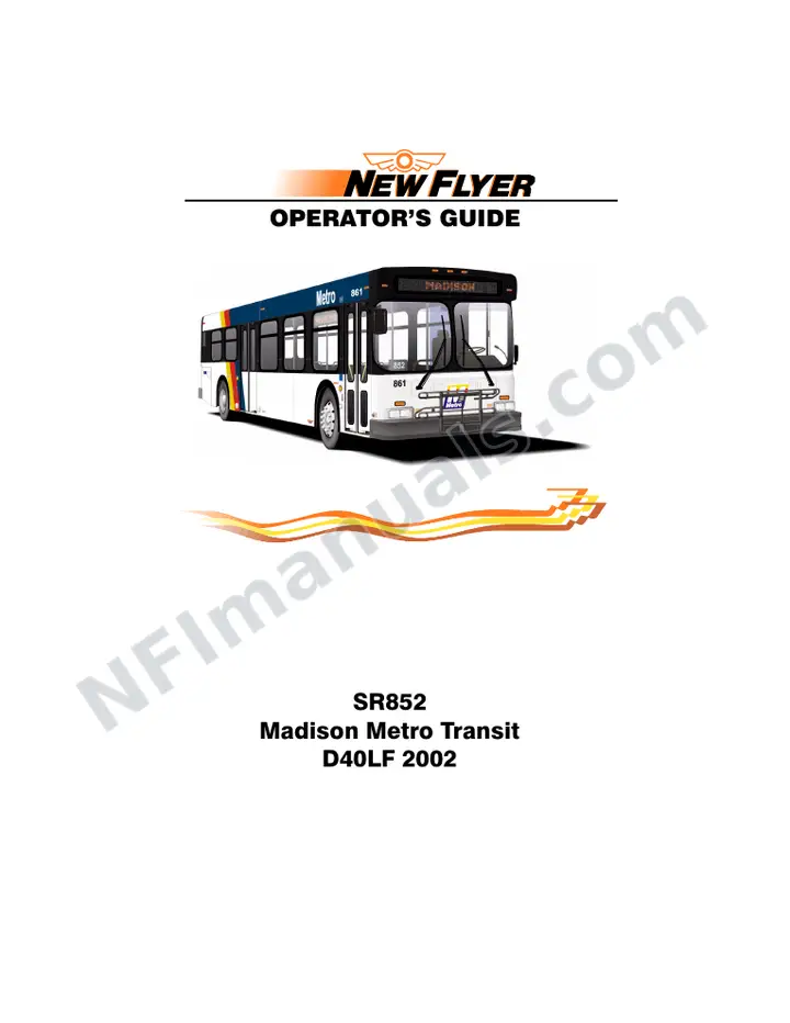 SR852 Operator's Guide, Madison Metro Transit first-page preview