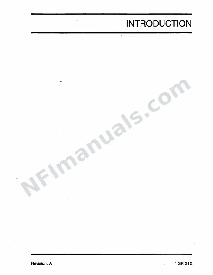 SR312 Service Manual, Minneapolis first-page preview