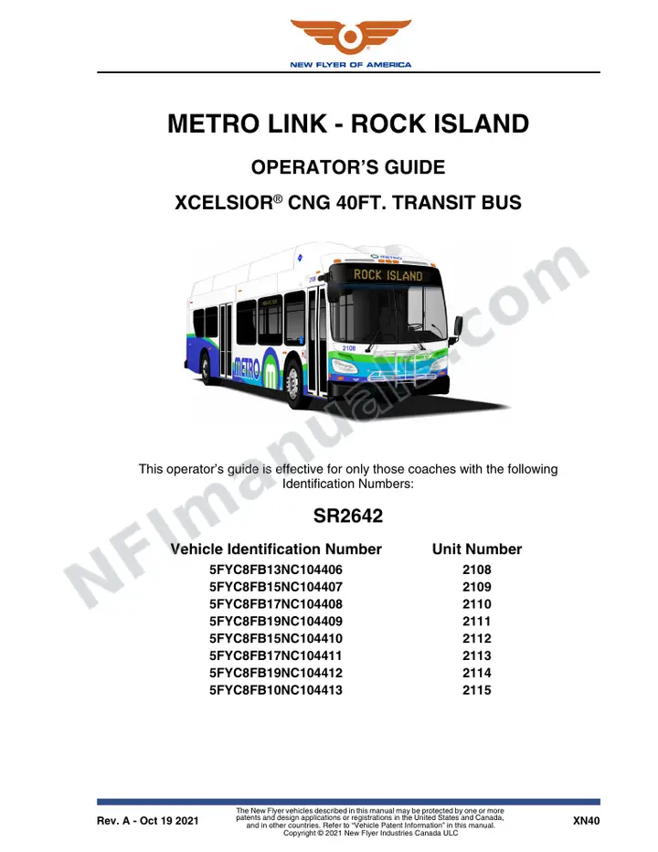 SR2642 Operator's Guide, Metro Link - Rock Island first-page preview