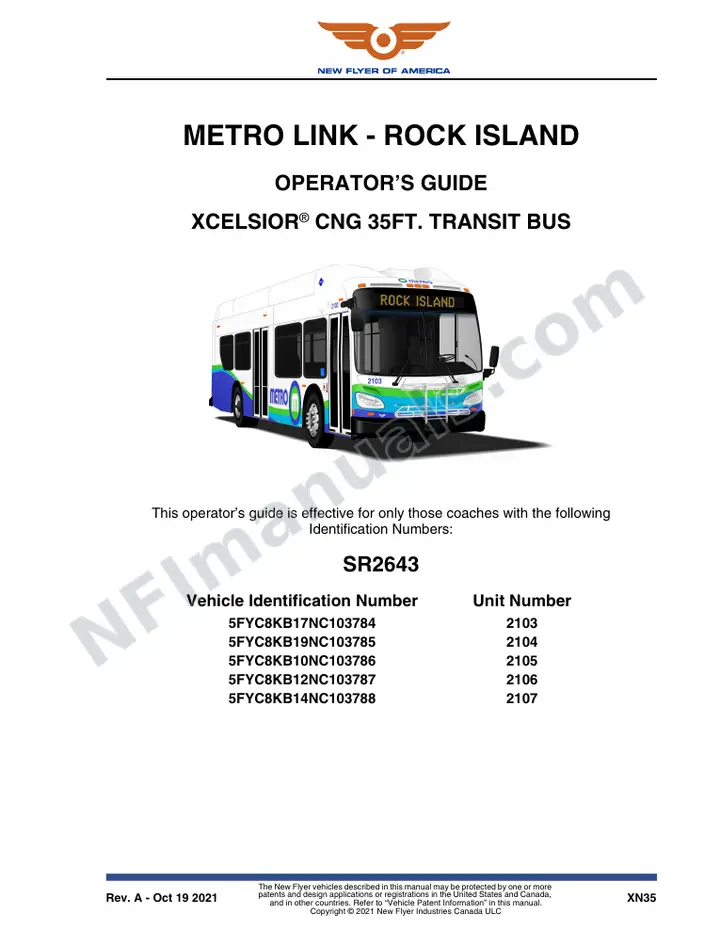 SR2643 Operator's Guide, Metro Link - Rock Island first-page preview