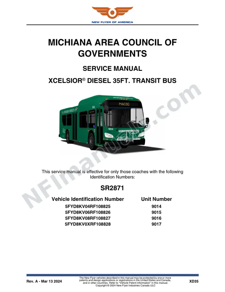 SR2781 Service Manual, Michiana Area Council of Governments first-page preview