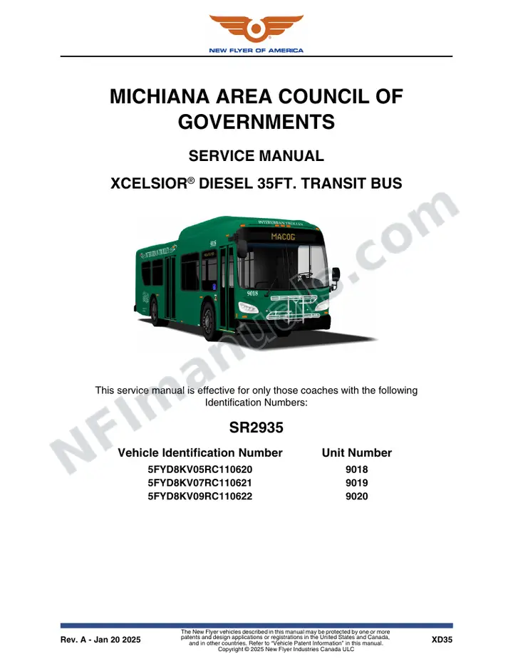 SR2935 Service Manual, Michiana Area Council of Governments first-page preview