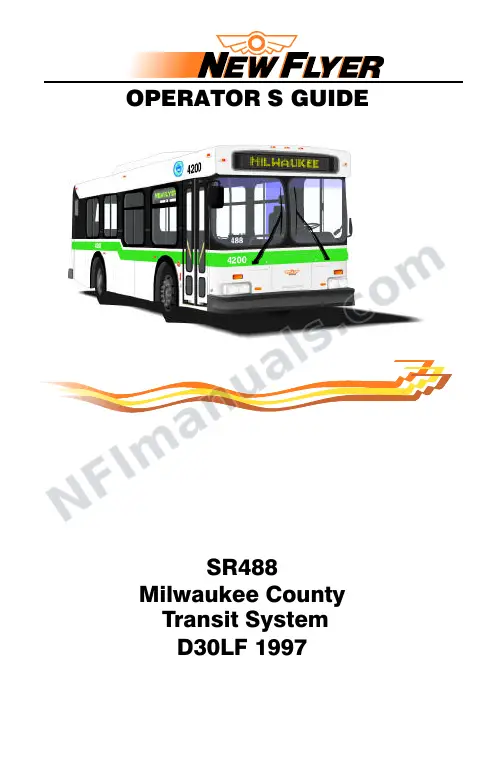 New Flyer D30LF Manual Package - Milwaukee County Transit System included manual preview