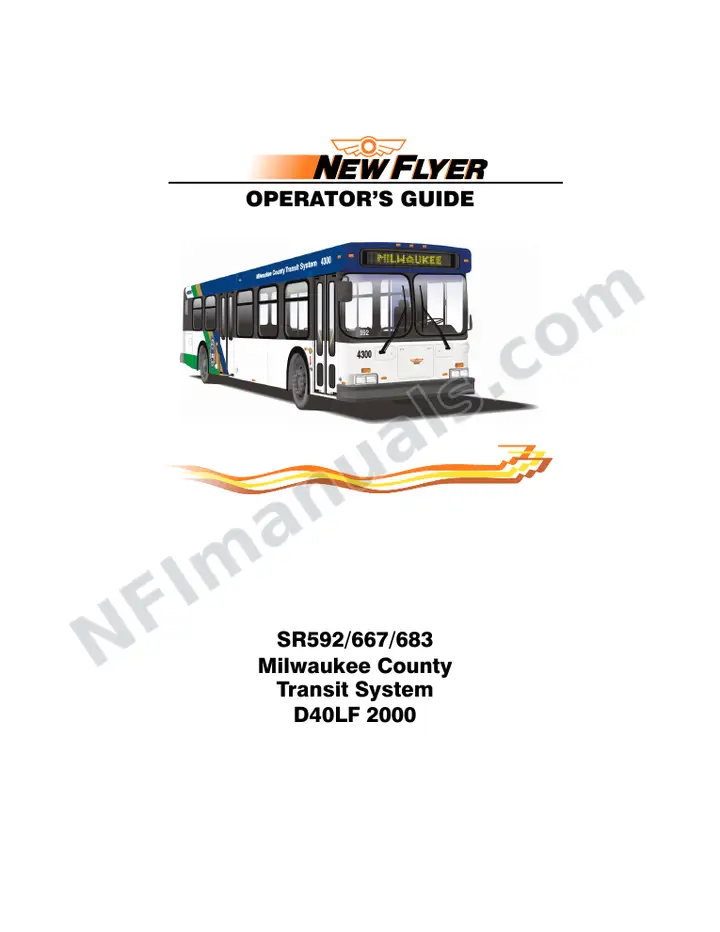 SR592/667/683 Operator's Guide, Milwaukee County Transit System first-page preview