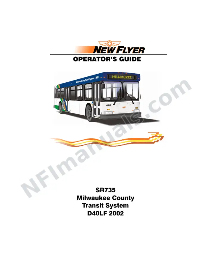 SR735 Operator's Guide, Milwaukee County Transit System first-page preview