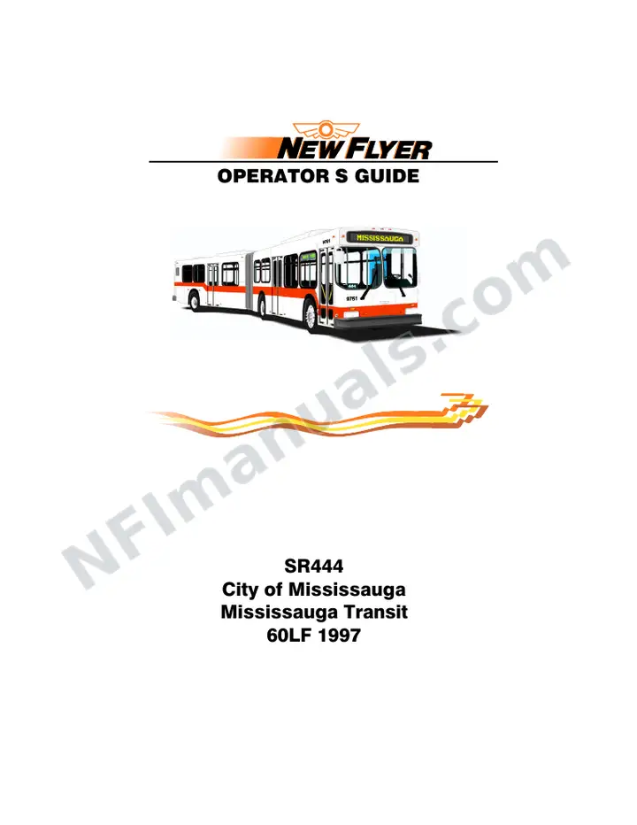 New Flyer D60LF Manual Package - Mississauga Transit included manual preview