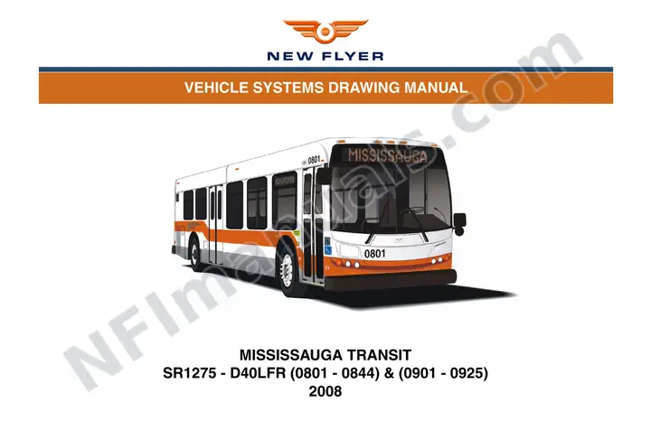 SR1275 Vehicle Systems Drawings, Mississauga Transit first-page preview