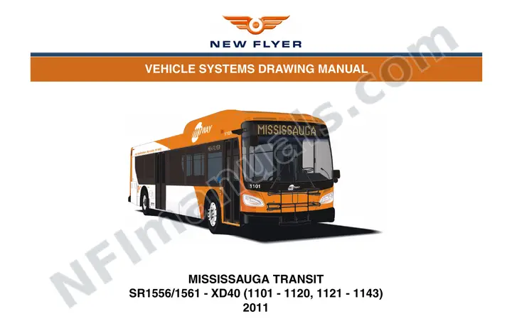 SR1556/1561 Vehicle Systems Drawings, Mississauga Transit first-page preview