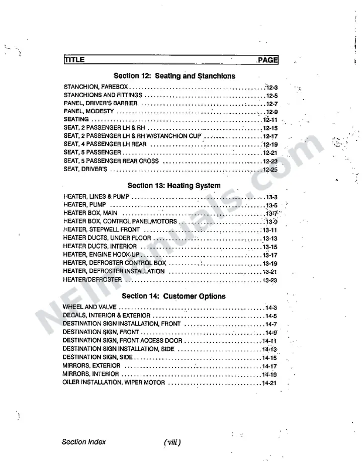 SR211 Parts Manual, Moose Jaw first-page preview