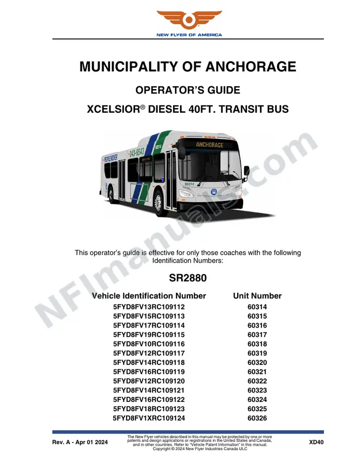 SR2880 Operator's Guide, Municipality of Anchorage first-page preview