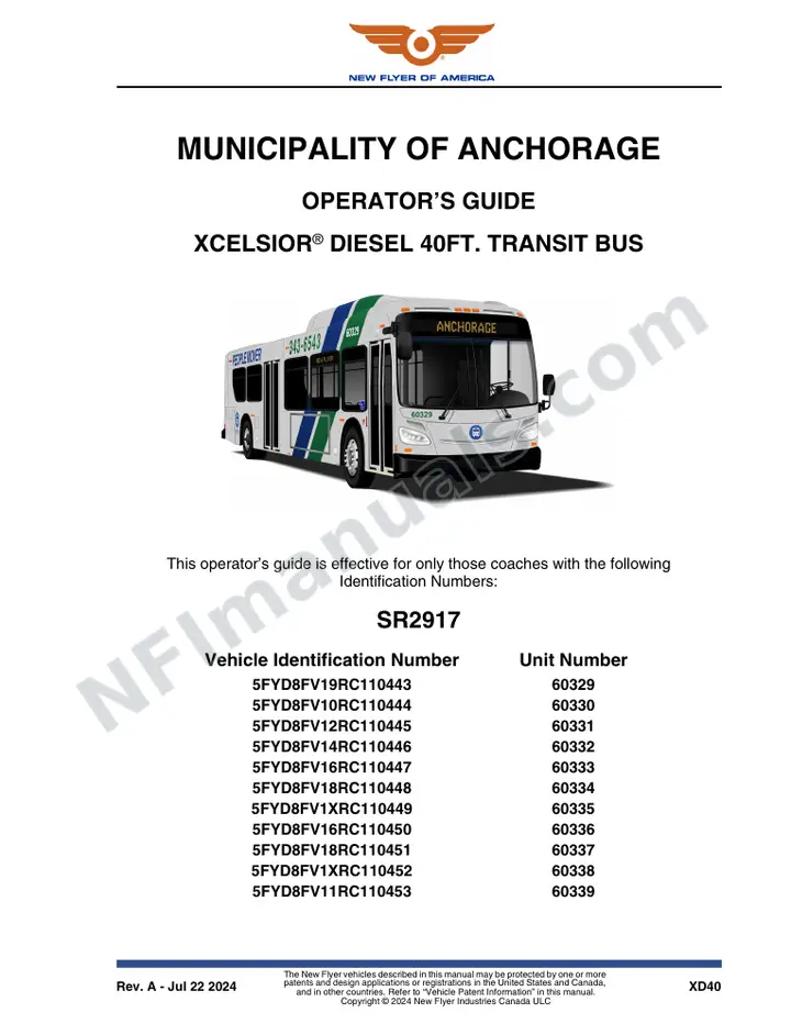 SR2917 Operator's Guide, Municipality of Anchorage first-page preview