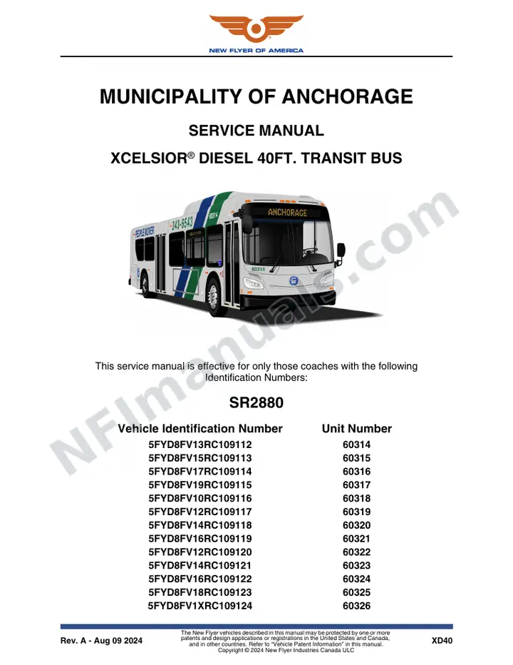 SR2880 Service Manual, Municipality of Anchorage first-page preview