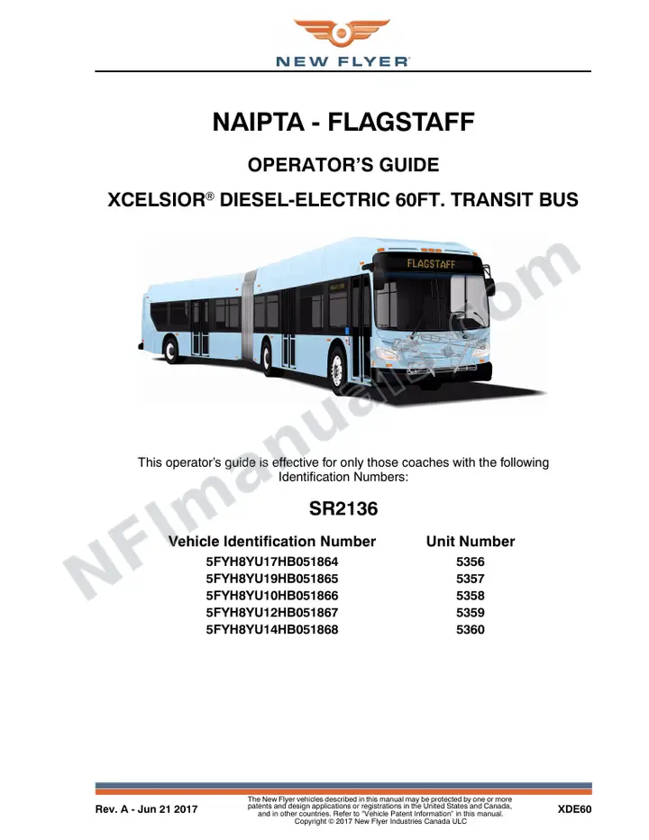 SR2136 Operator's Guide, NAIPTA - Flagstaff first-page preview