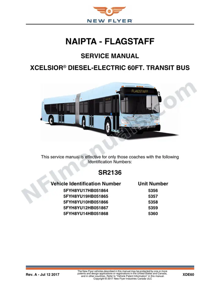 SR2136 Service Manual, NAIPTA - Flagstaff first-page preview