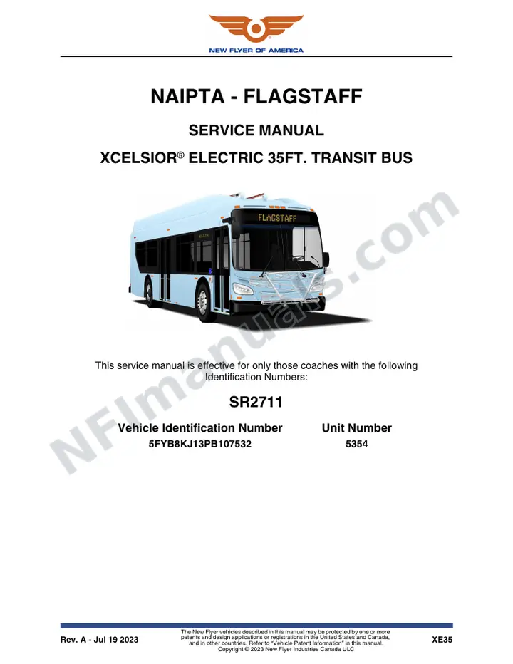 SR2711 Service Manual, NAIPTA - Flagstaff first-page preview