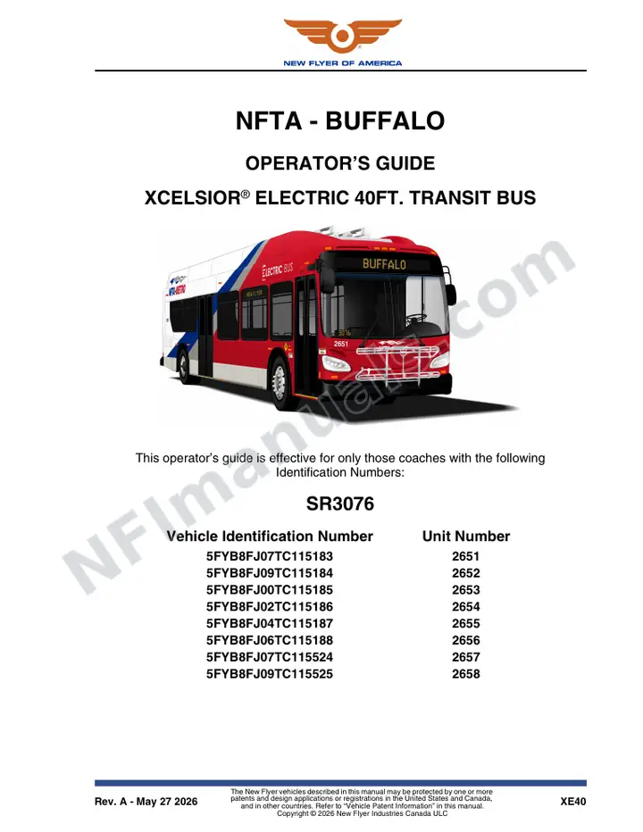 SR3076 Operator's Guide, NFTA - Buffalo first-page preview