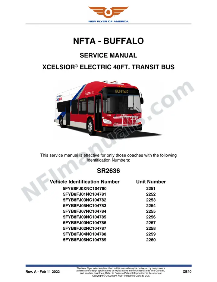 SR2636 Service Manual, NFTA - Buffalo first-page preview