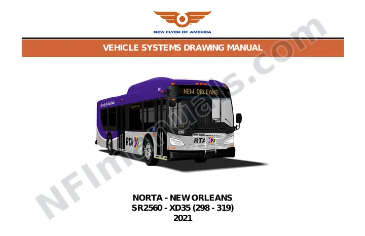 SR2560 Vehicle Systems Drawings, NORTA - New Orleans first-page preview