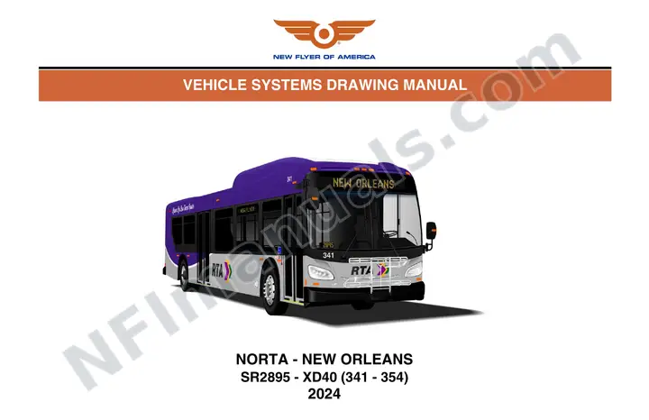 SR2895 Vehicle Systems Drawings, NORTA - New Orleans first-page preview