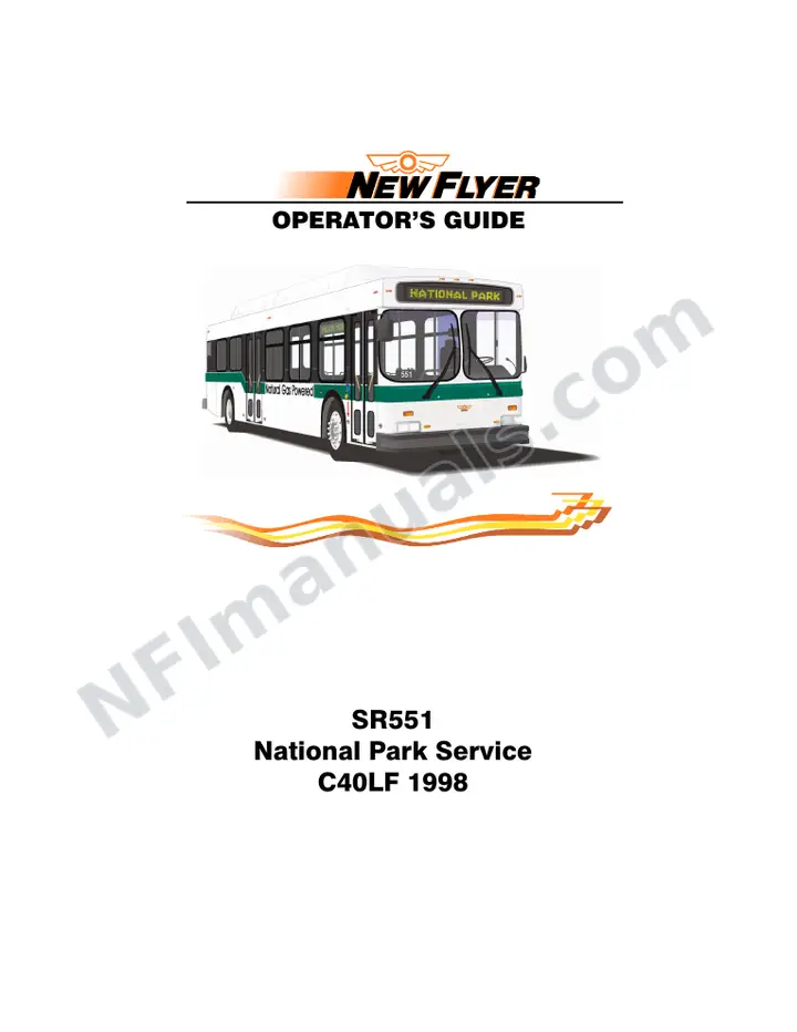 SR551 Operator's Guide, National Park Service first-page preview