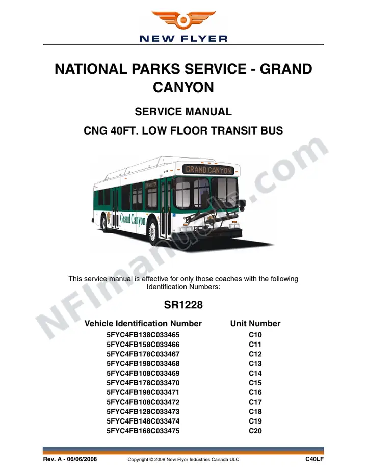 SR1228 Service Manual, National Parks Service - Grand Canyon first-page preview