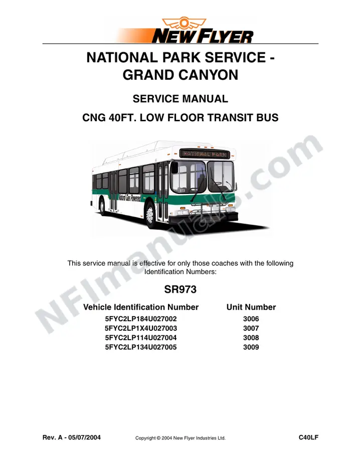 SR973 Service Manual, National Park Service - Grand Canyon first-page preview