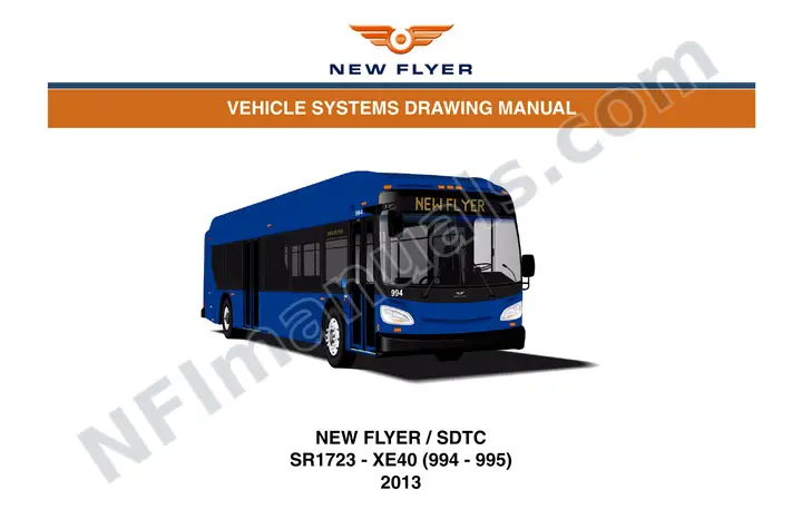 SR1723 Vehicle Systems Drawings, New Flyer - SDTC first-page preview