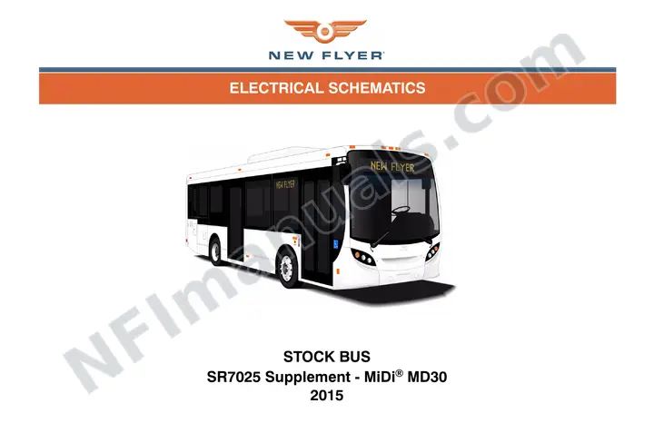 SR7025 MD30 Electrical Systems Drawing Manual Supplement, Stock Bus first-page preview