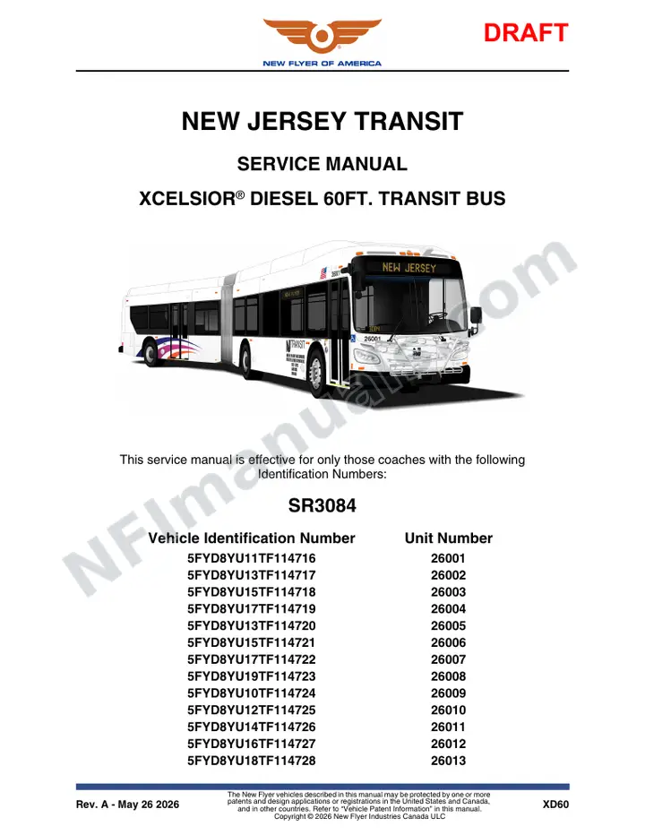 SR3084 Service Manual, New Jersey Transit first-page preview